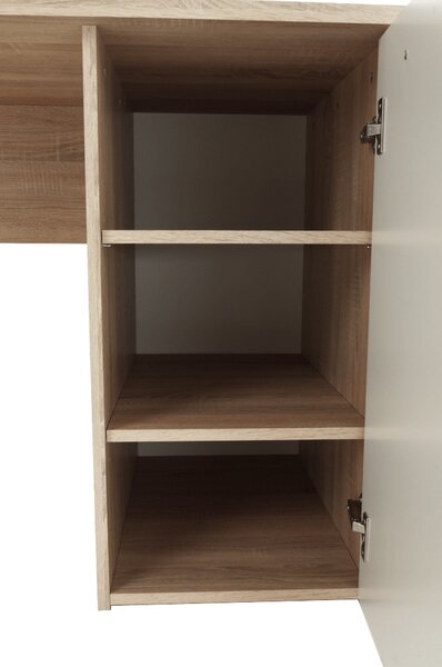PC stolić Telur (hrast sonoma + bijela)