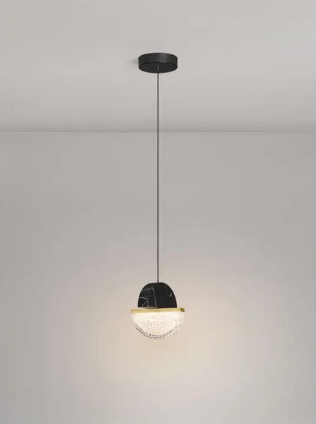 DORIN LED VISILICA CRNA/STAKLO 7W IP20 3000K TRIAK PRIGUŠLJIVA NL9214170