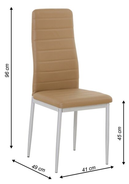 Blagovaonska stolica Collort nova (boja karamele)
