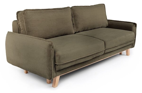 Zelena sklopiva sofa od samta 218 cm Tori – Bonami Selection