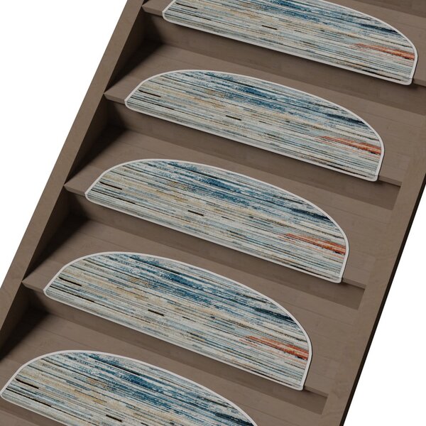 Set tepiha za stepenice 16 kom 20x65 cm Plain Sky – Vitaus