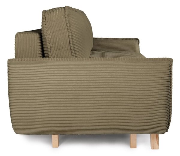 Zelena sklopiva sofa od samta 218 cm Tori – Bonami Selection