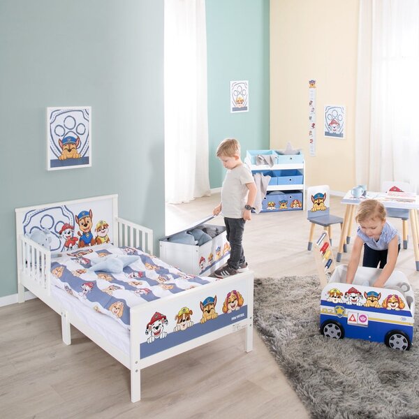 Bijeli/plavi dječji krevet 70x140 cm Paw Patrol – Roba