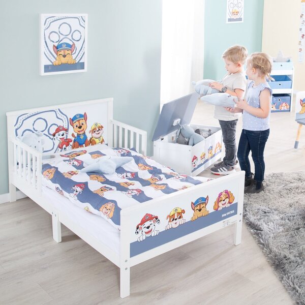 Bijeli/plavi dječji krevet 70x140 cm Paw Patrol – Roba