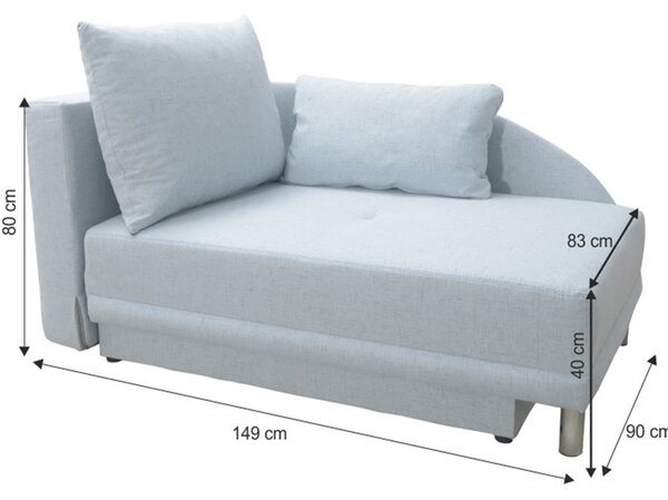 Sofa Laren (svijetlo plava) (L)