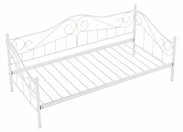 Jednostruki krevet 90 cm Danina (bijela) (s podnicom)