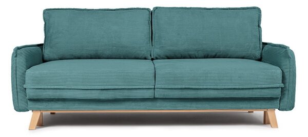 Tirkizna sklopiva sofa od samta 218 cm Tori – Bonami Selection