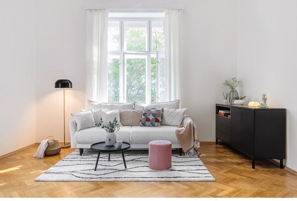 Bijeli/crni tepih 160x230 cm Routa – Universal