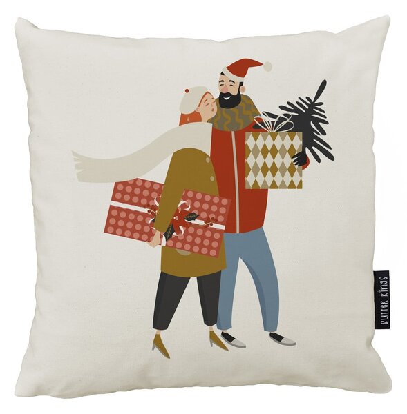 Ukrasna jastučnica s božićnim motivom 45x45 cm Christmas Couple – Butter Kings