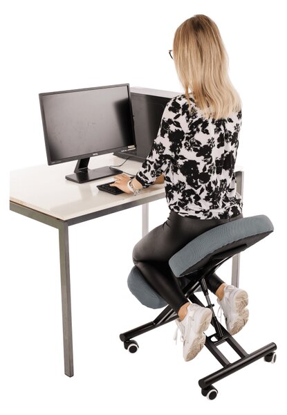 Zondo.hr Ergonomska uredska fotelja Kilo (svijetlo siva + crna). 1016262
