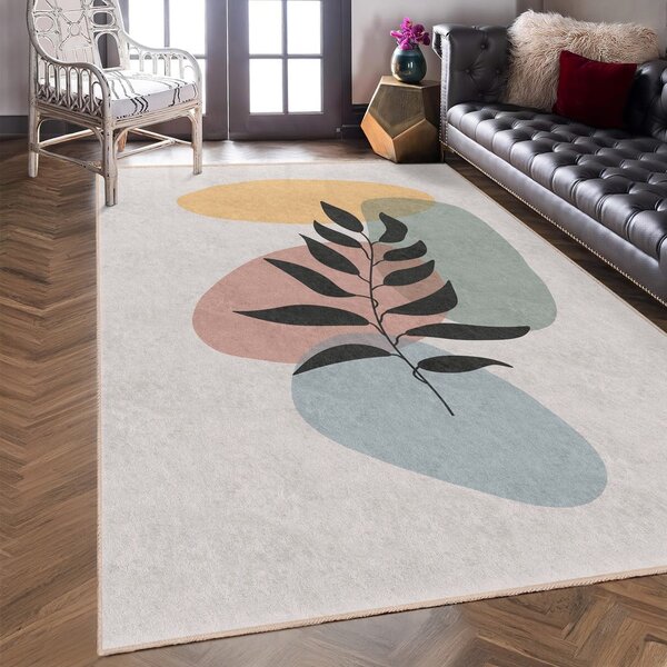 Krem perivi tepih 80x150 cm Illustrated Autumn – Mila Home