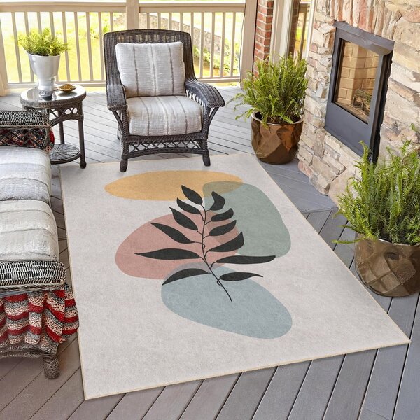 Krem perivi tepih 80x150 cm Illustrated Autumn – Mila Home