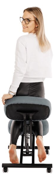 Zondo.hr Ergonomska uredska fotelja Kilo (svijetlo siva + crna). 1016262