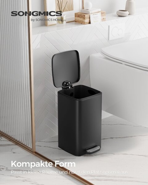 Kanta za otpad kapaciteta 8 l, 24 x 19,3 x 33,5 cm, crna