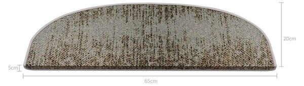 Set tepiha za stepenice 16 kom 20x65 cm Horizon – Vitaus