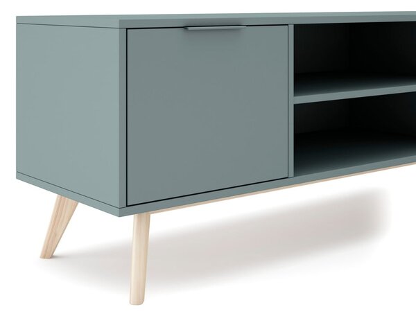 TV komoda prljavo zelena 140x53x40 cm Pisco – Marckeric