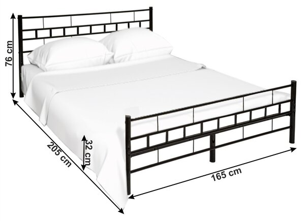 Bračni krevet 160 cm Timlu (s podnicom)