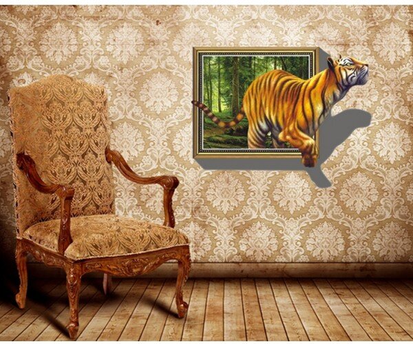 3D wall sticker Tigar dimenzije 70x100cm