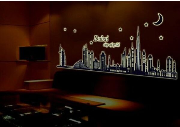 Wall sticker Ogromna svjetleća naljepnica Dubai