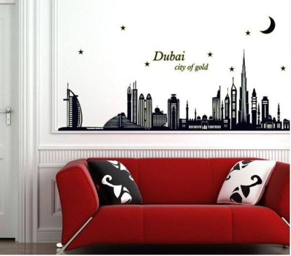 Wall sticker Ogromna svjetleća naljepnica Dubai