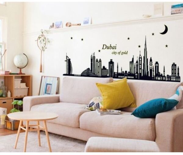 Wall sticker Ogromna svjetleća naljepnica Dubai