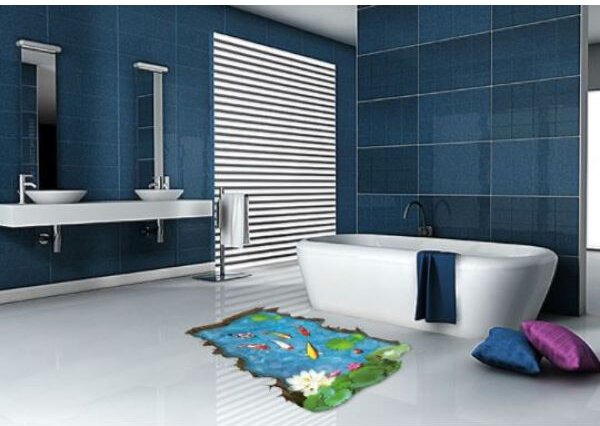 3D Wall sticker Ribnjak dimenzije 90x60 cm