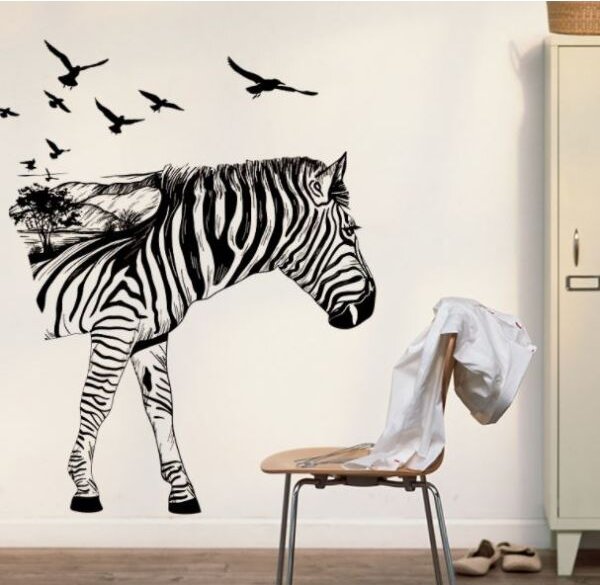 3D Wall sticker Zebra dimenzije 90x60 cm
