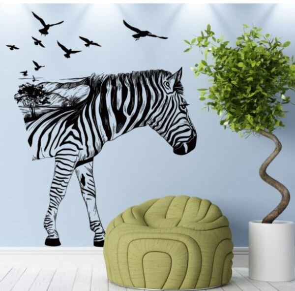 3D Wall sticker Zebra dimenzije 90x60 cm