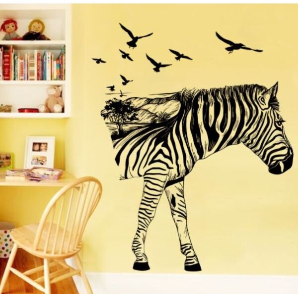 3D Wall sticker Zebra dimenzije 90x60 cm