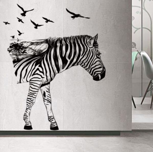 3D Wall sticker Zebra dimenzije 90x60 cm