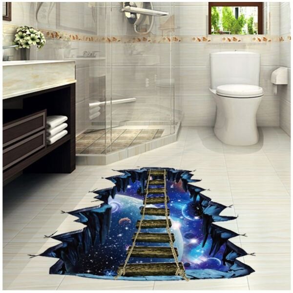 3D Wall sticker Space bridge dimenzije 90x60 cm
