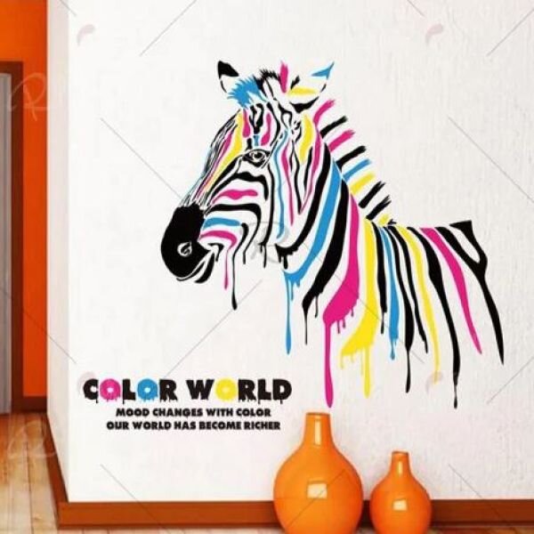 3D wall sticker Color world dimenzije 70x50 cm