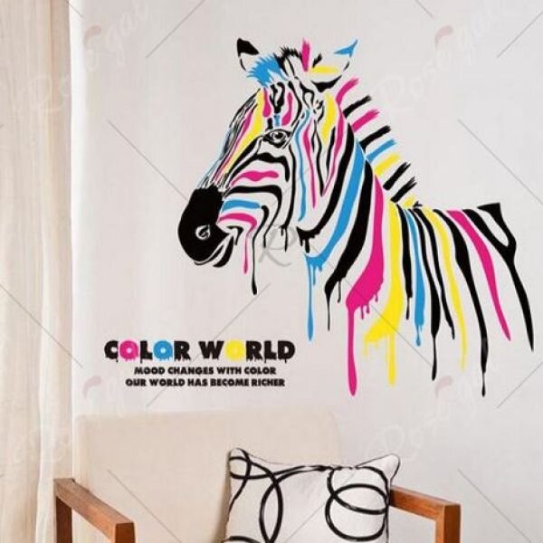 3D wall sticker Color world dimenzije 70x50 cm