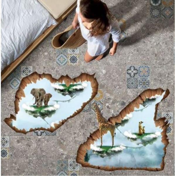 3D Wall sticker Plutajući otok dimenzije 90x60 cm