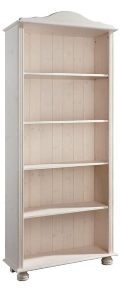 Bijela biblioteka od masivnog bora 70x181 cm Ella – Støraa