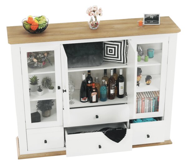 Zondo.hr Vitrina Leoras MZ6 (bijela + hrast grand). 1017353