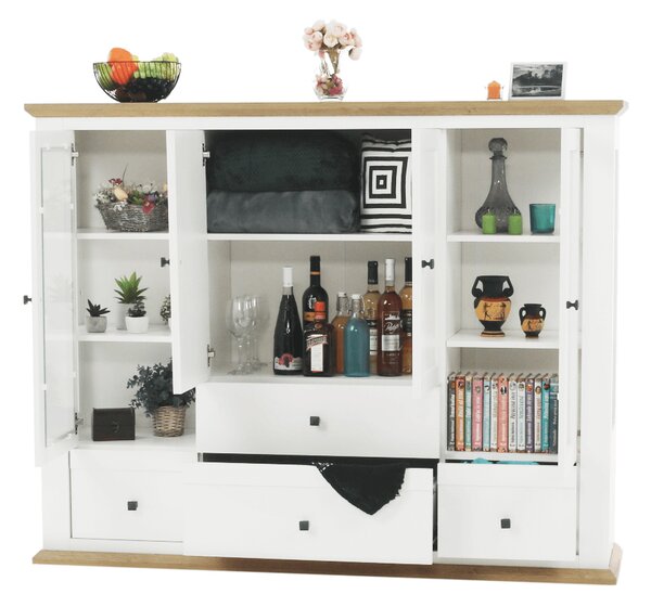Zondo.hr Vitrina Leoras MZ6 (bijela + hrast grand). 1017353