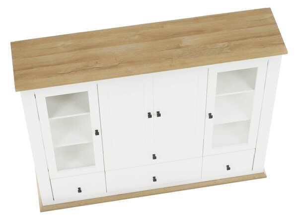 Zondo.hr Vitrina Leoras MZ6 (bijela + hrast grand). 1017353