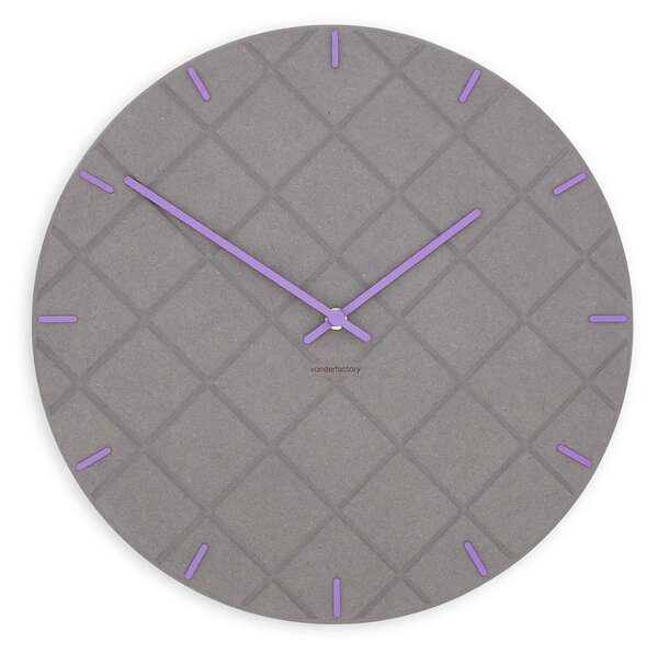 Zidni sat Luxhora Mosaida Light Grey 11 kazaljki