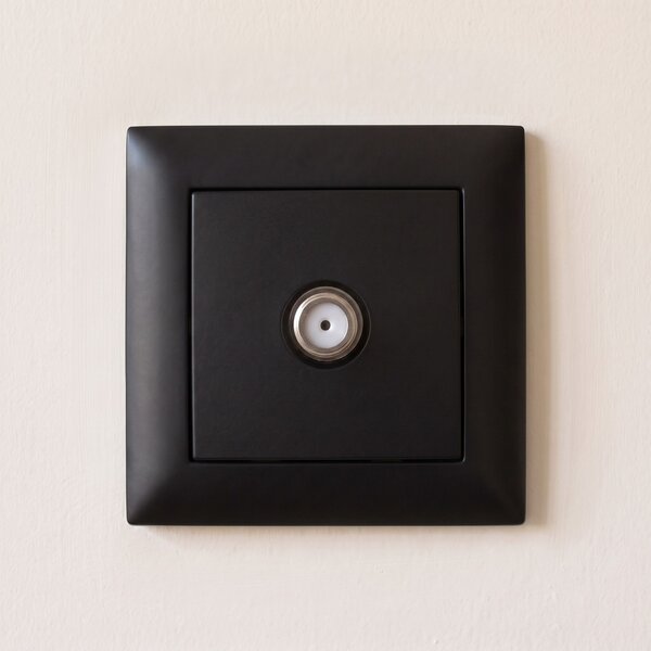 Antenska Utičnica s Okvirom OSTE JNH012-A BLACK