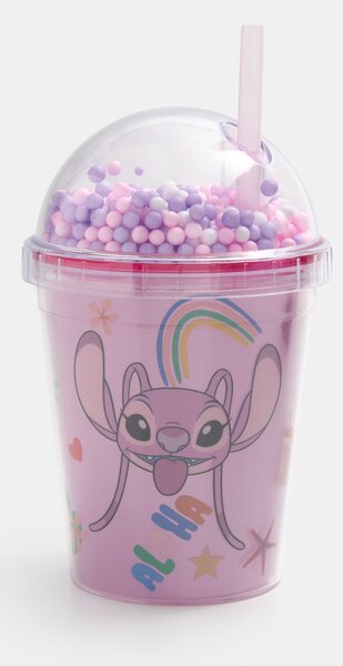 Sinsay - Šalica s poklopcem i slamkom Lilo & Stitch