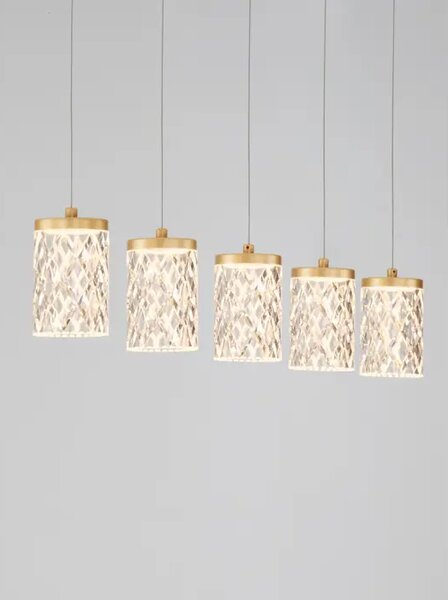 PHOS LED VISILICA ZLATNA 28W IP20 3000K TRIAK PRIGUŠLJIVA NL9190202