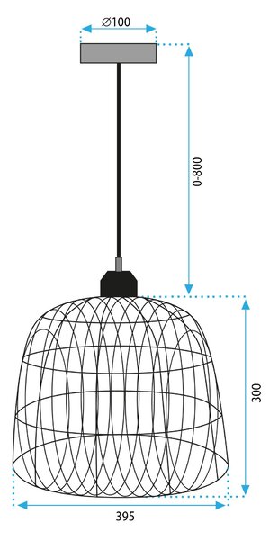 Natural APP1352-1CP viseća stropna svjetiljka 40 cm