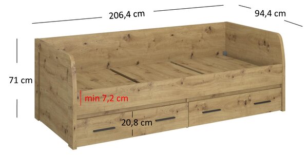 Jednostruki krevet 90 cm