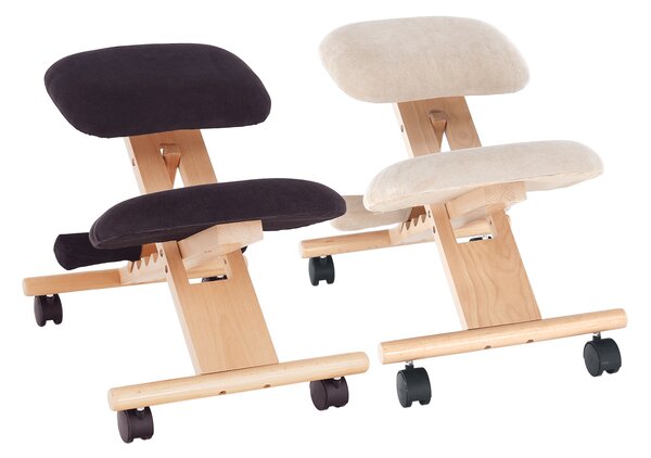 Ergonomska klečalica Gloire (crna + bukva)