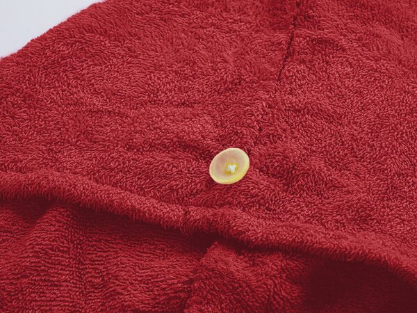Turban za kosu od frotira koji se brzo suši crveni, 100% pamuk