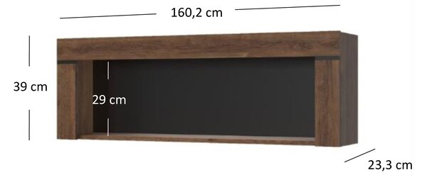 Zondo.hr Regal Britt 110 (hrast smeđi). Akcija -27%. 1052792