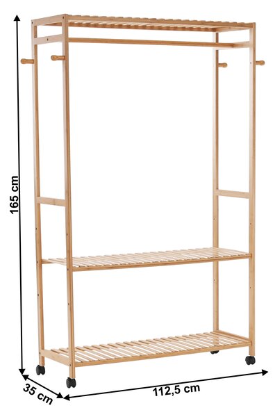 Organizator za odjeću Deneuve (prirodni bambus)