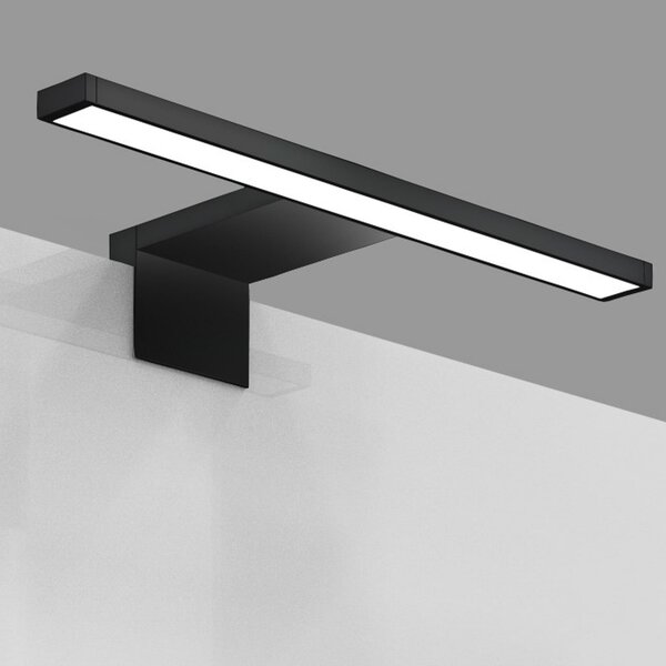 B.K. Licht LED svjetiljka za ogledalo Bill, širine 30 cm, crna, metalna, 4000 K, Crno, kupaonica, Metal