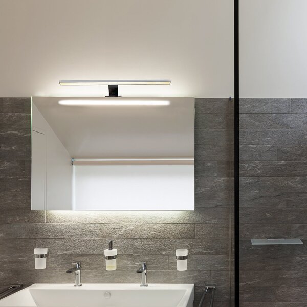 B.K. Licht LED svjetiljka za ogledalo Mira, Š 60 cm, krom, metal, 4000 K, Krom, kupaonica